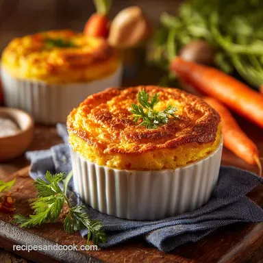 Carrot Souffle: The Golden Cloud Fluffy Classic Recipe Recipe Card