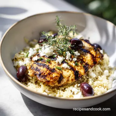 Greek Quinoa Chicken Salad in 30 Minutes Recipe Card