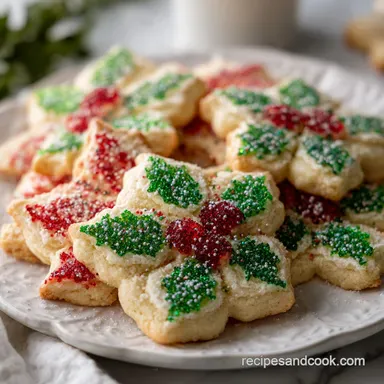 Christmas Cookies: Jolly Holly Stained Glass Sugar Cookies