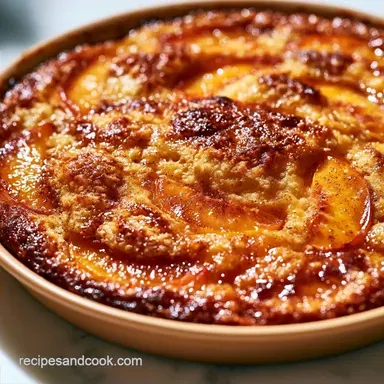 Peach Cobbler with Fresh Peaches
