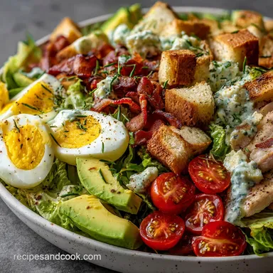 How to Make a Cobb Salad in 35 Minutes Recipe Card
