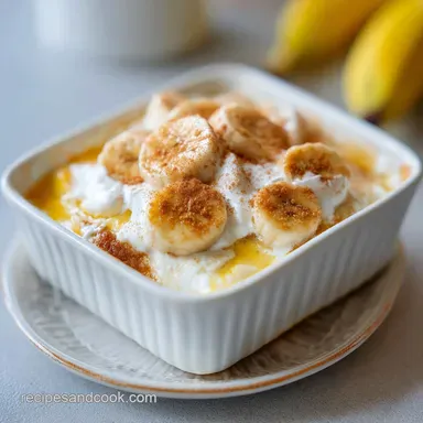 Joanna Gaines Cozy Banana Pudding Recipe for 12 Servings Recipe Card