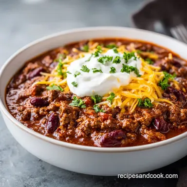 Joanna Gaines Chili Recipe: A Hearty Homemade Dinner for 7 Recipe Card