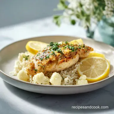 Lemon Chicken and Rice for 4 Servings