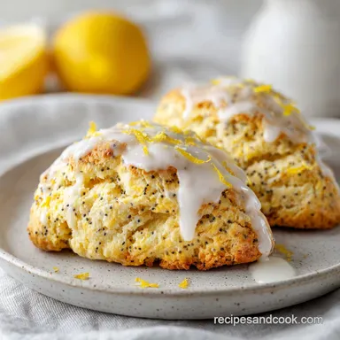 Lemon Poppy Seed Scones in 40 Minutes