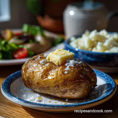 Microwave Cooked Potato with Salt in 10 Minutes Recipe Card
