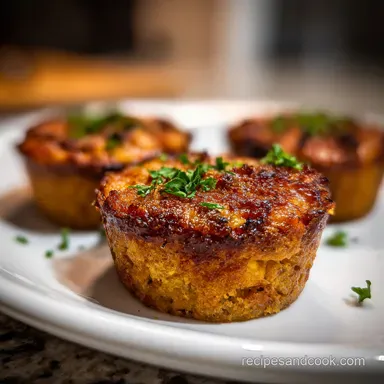 Muffin Tin Meatloaves with Balsamic Glaze in 35 Minutes Recipe Card