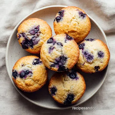 OneBowl Greek Yogurt Blueberry Muffins | 30 Min