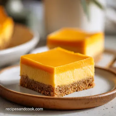 Orange Creamsicle Bars: No Bake Recipe Card