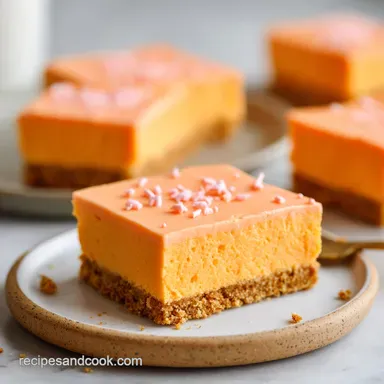 Orange Creamsicle Bars: No Bake