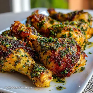 How to Cook Chicken Legs in Oven with Garlic and Herbs: Crispy Baked Recipe Card