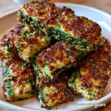 Parmesan Zucchini Sticks for 4 Servings Recipe Card