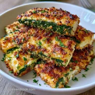 Parmesan Zucchini Sticks for 4 Servings