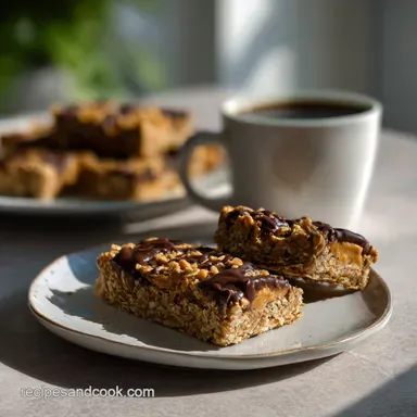 Peanut Butter Oatmeal Bars: One-Bowl Bake Recipe Recipe Card