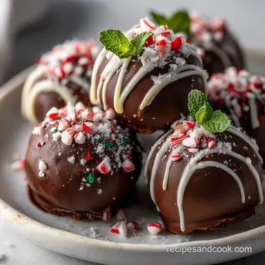 Peppermint Chocolate Christmas Sweets: For 26 Servings