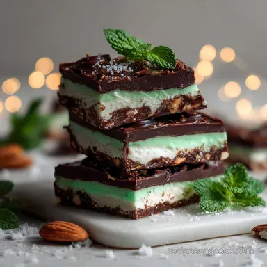 Peppermint Chocolate Christmas Treat: No-Bake in 15 Minutes Recipe Card