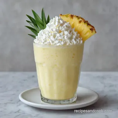 Pina Colada Milkshake in 15 Minutes Recipe Card