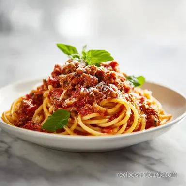 Pioneer Woman Spaghetti Sauce Recipe: Hearty Beef Sauce for 8 Recipe Card