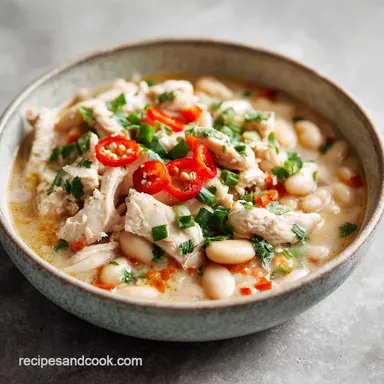 Pioneer Woman White Chicken Chili Recipe in 45 Minutes Recipe Card