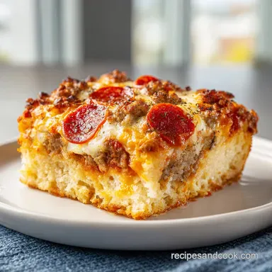 Easy Pizza Biscuit Casserole in 35 Minutes