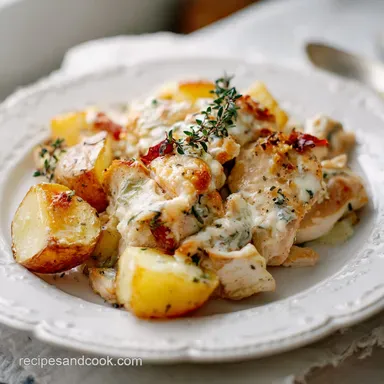 Ranch Chicken and Potato Bake for 6 Servings Recipe Card