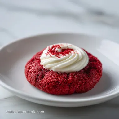 Red Velvet Cream Cheese Thumbprint Cookies in 32 Minutes