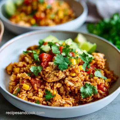 Rice Cooker Burrito Bowls for 4 Servings Recipe Card