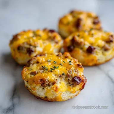 Rotel Sausage Balls with Sharp Cheddar in 40 Minutes Recipe Card