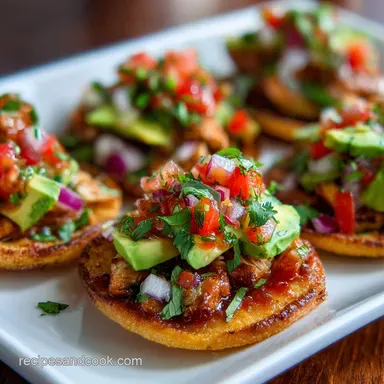 Rotisserie Chicken Tostadas for 4 Servings Recipe Card