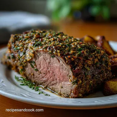 How to Cook a Sirloin Tip Roast with Garlic and Herbs: Slow-Roasted
