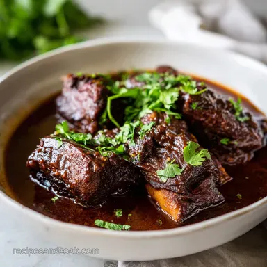 Slow Cooker Short Ribs for 4 Servings