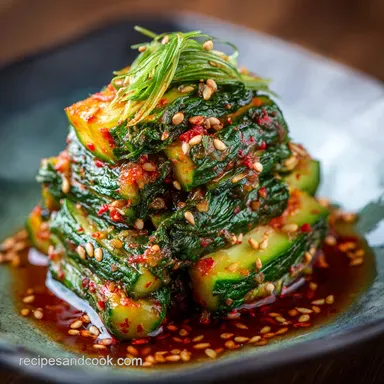 Cucumber Kimchi (Oi Sobagi): Crunchy, Speedy Fresh Korean Side Dish Recipe Card