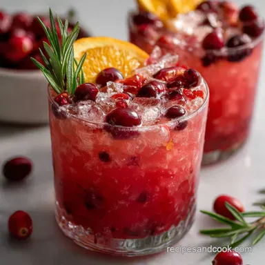 Christmas Cocktails: Best Spiced Cranberry Gin Fizz Recipe
