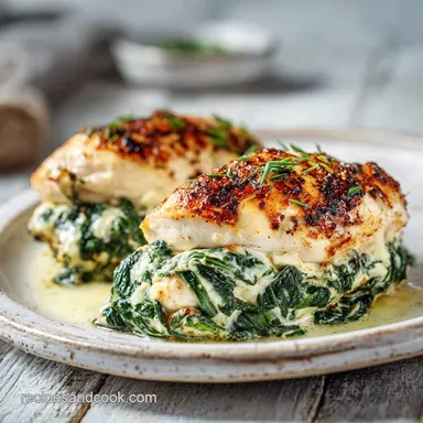 Stuffed Chicken Thighs: Baked for 4 Servings