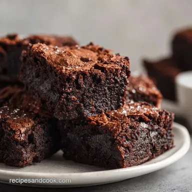 Tailgate Football Brownies Recipe: Fudgy and Rich for 16 Servings Recipe Card