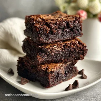Touchdown Brownies Recipe for 16 Servings Recipe Card
