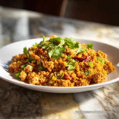 Turkey Quinoa Skillet Recipe in 30 Minutes Recipe Card