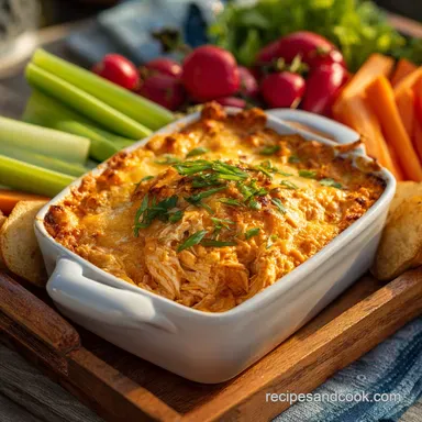 Buffalo Chicken Dip The Ultimate Game Day Appetizer Recipe Oven-Only Recipe Card