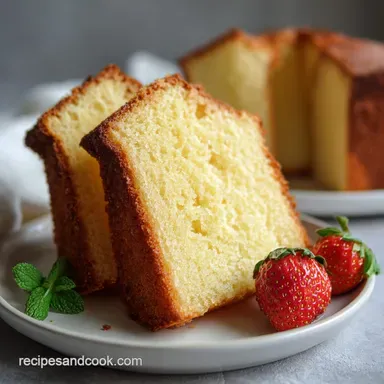 Vanilla Pound Cake Recipe: Old Fashioned & Moist Recipe Card