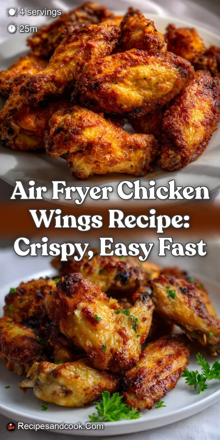 Air Fryer Chicken Wings Recipe: Crispy Easy Fast