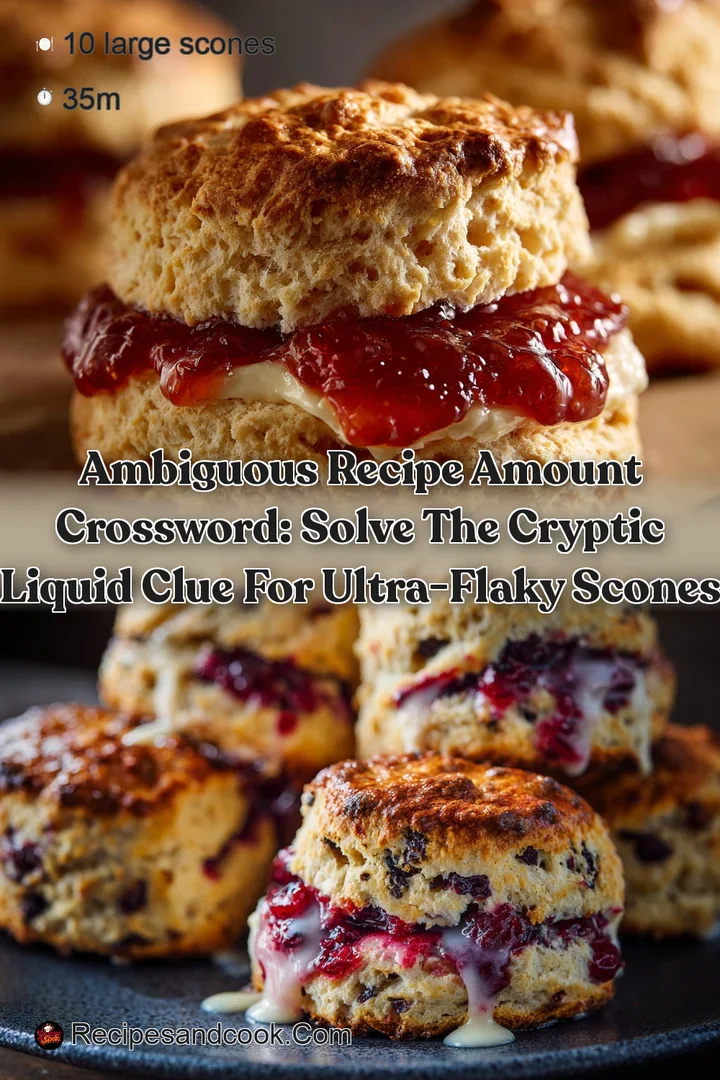 Ambiguous recipe amount crossword: Solve the Cryptic Liquid Clue for Ultra-Flaky Scones