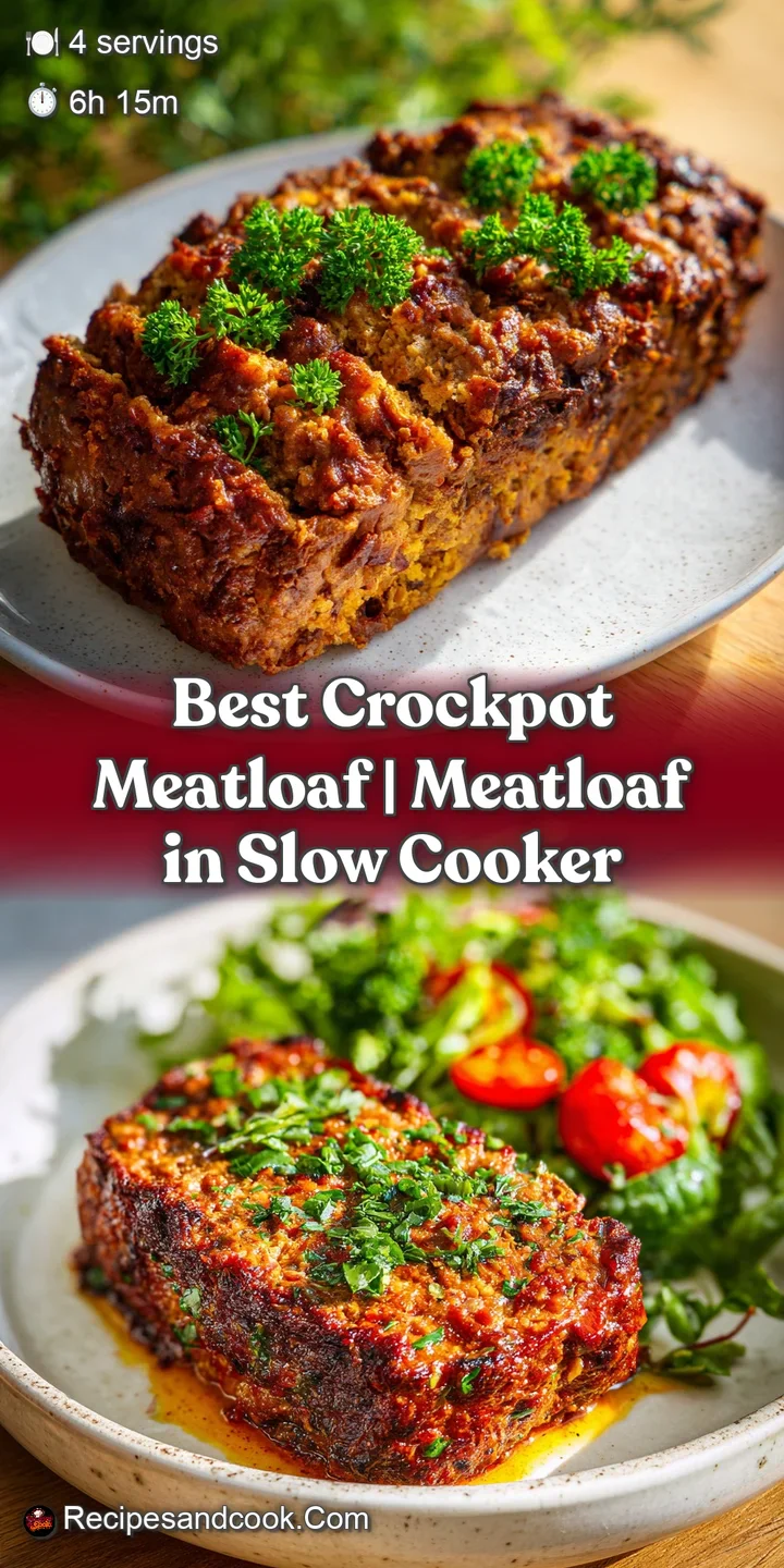 Close-up of savory meatloaf featuring a rich, caramelized glaze and juicy interior. Hints of herbs and spices visible.