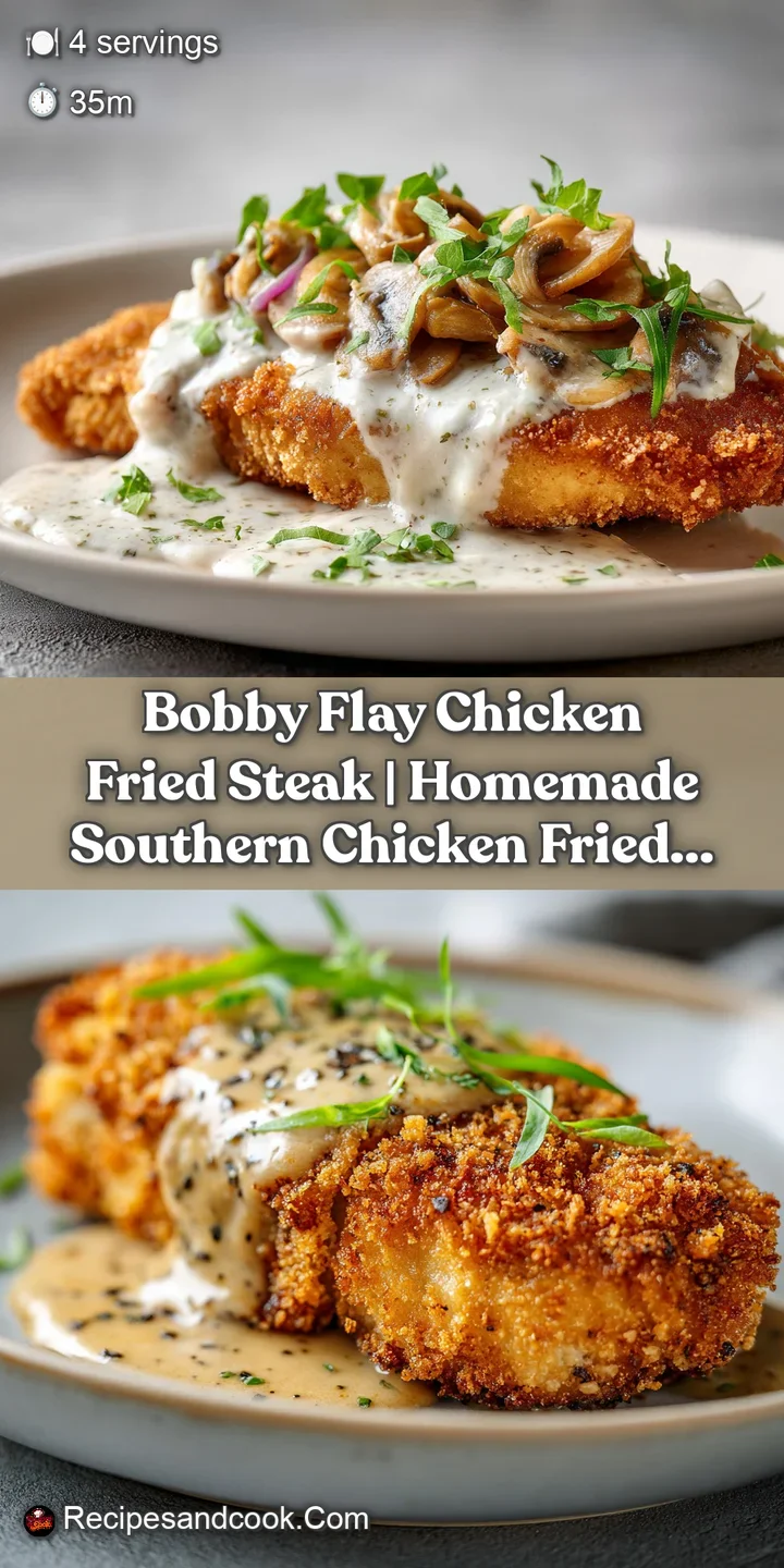 Close-up of a juicy chicken fried steak, showcasing its crunchy golden batter and a dollop of gravy.