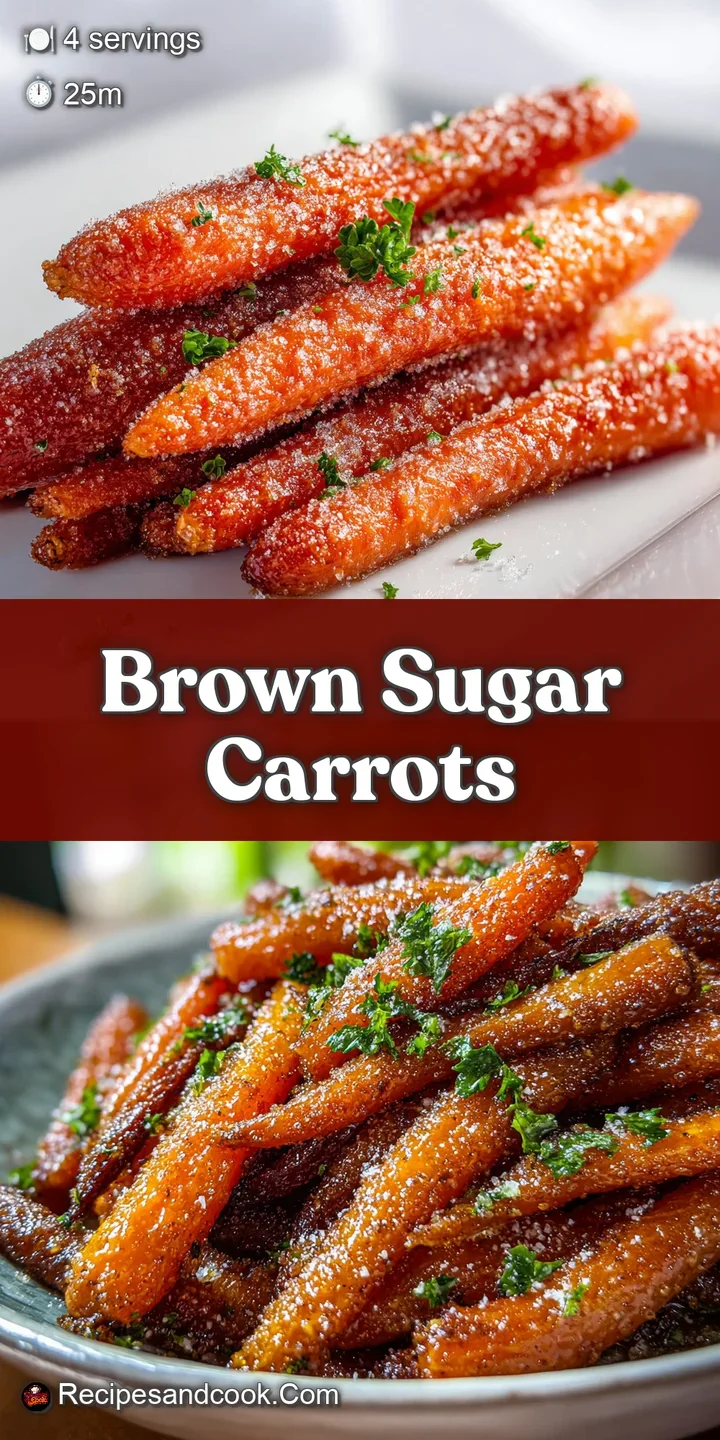 Close-up showcases the shiny, sticky glaze coating the tender cooked carrots. Deliciously caramelized and perfectly cooked.