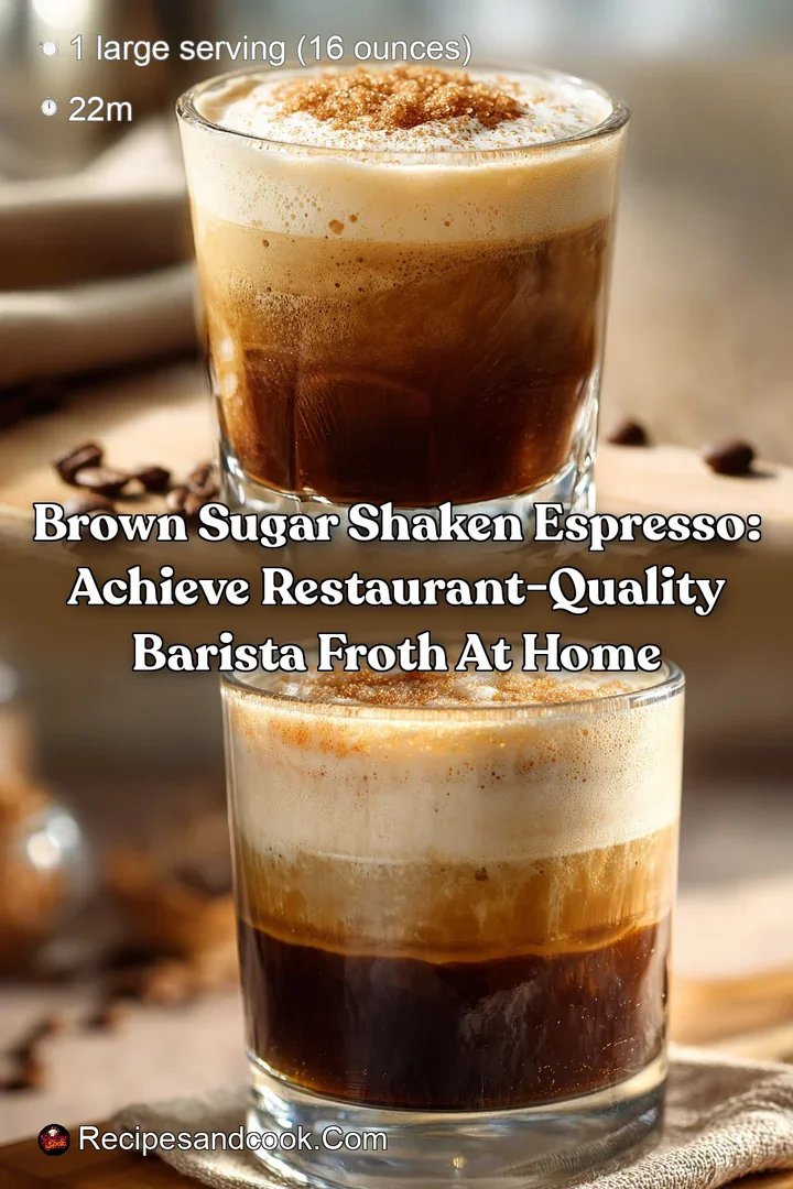 Brown Sugar Shaken Espresso: Achieve Restaurant-Quality Barista Froth at Home