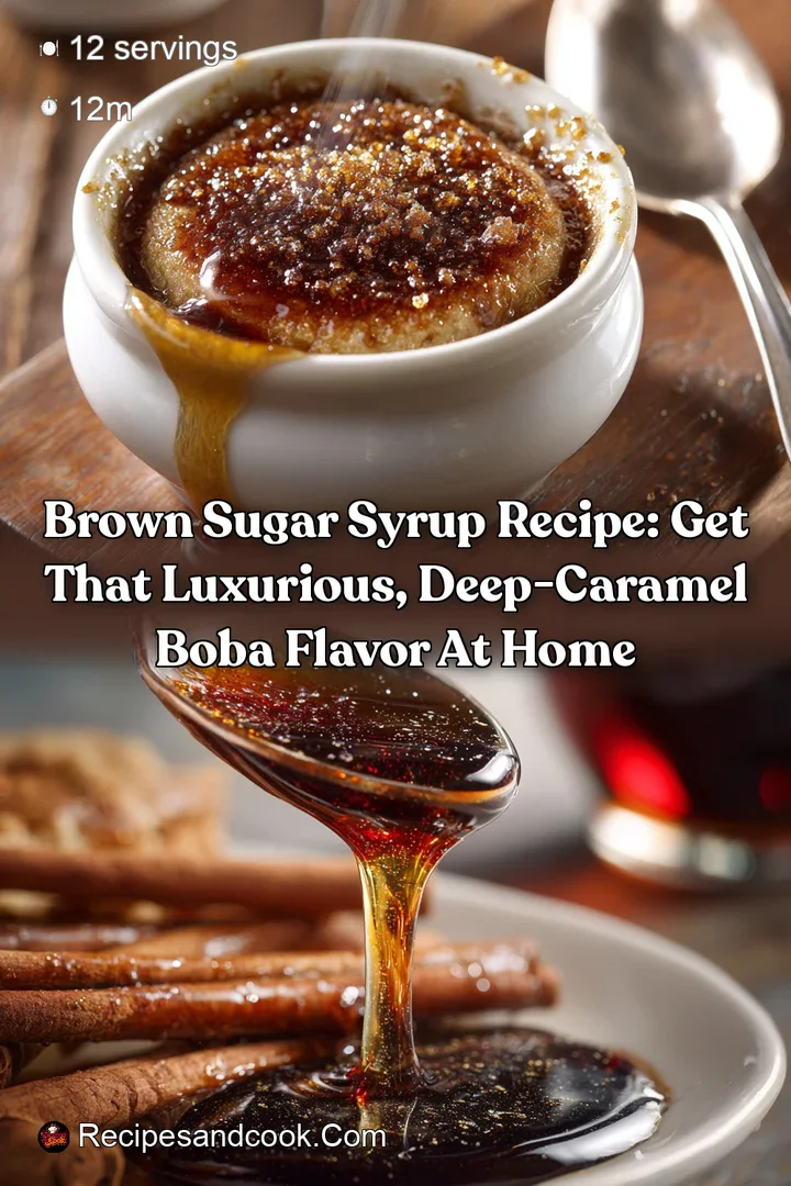 Brown Sugar Syrup Recipe: Get That Luxurious Deep-Caramel Boba Flavor at Home