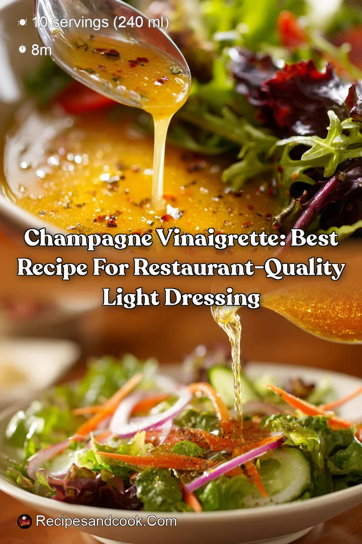 Champagne Vinaigrette: Best Recipe for Restaurant-Quality Light Dressing