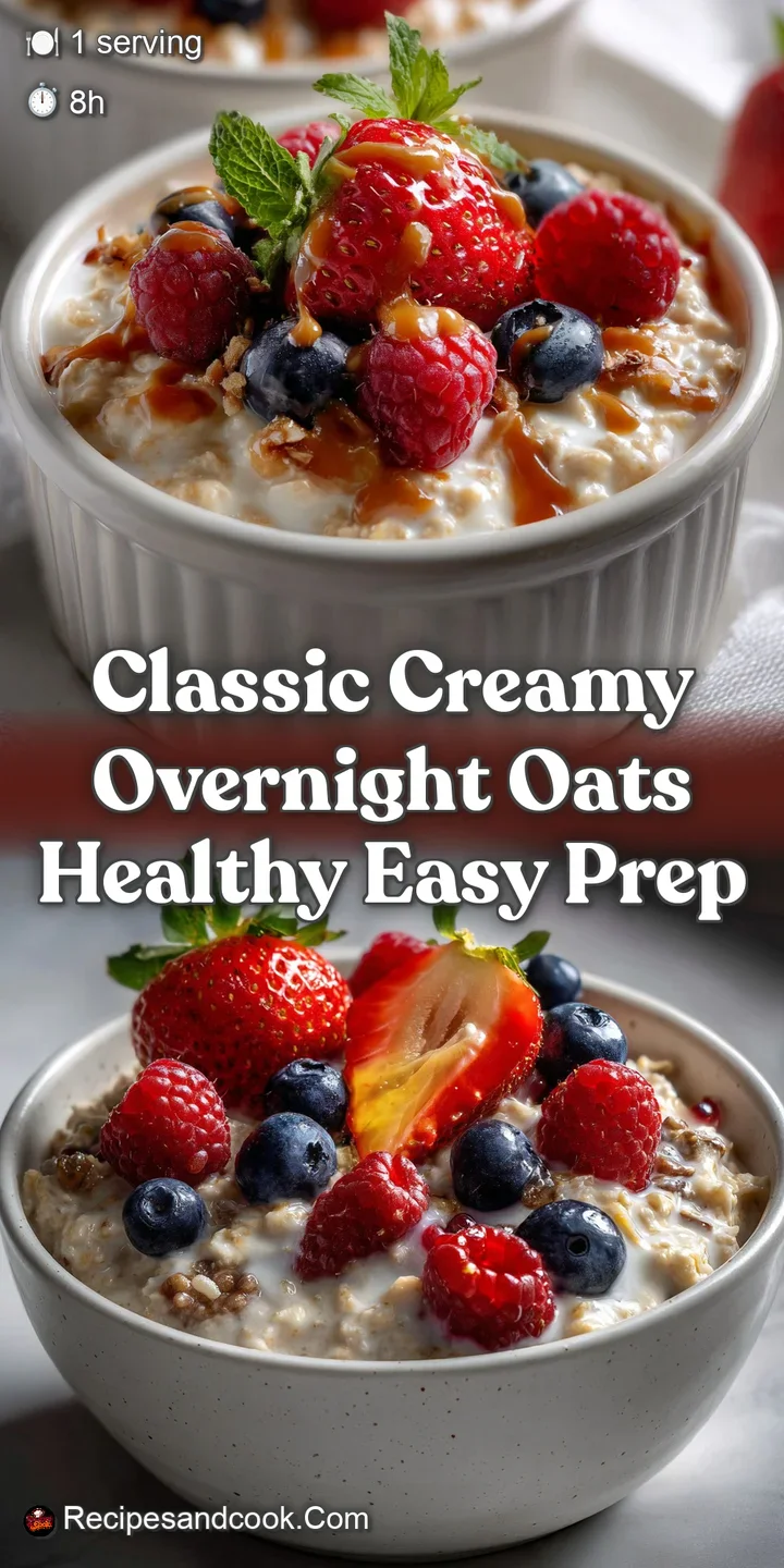 Classic Creamy Overnight Oats Healthy Easy Prep