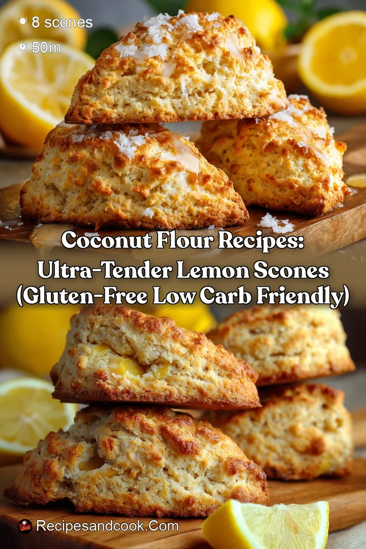 Coconut Flour Recipes: Ultra-Tender Lemon Scones (Gluten-Free Low Carb Friendly)
