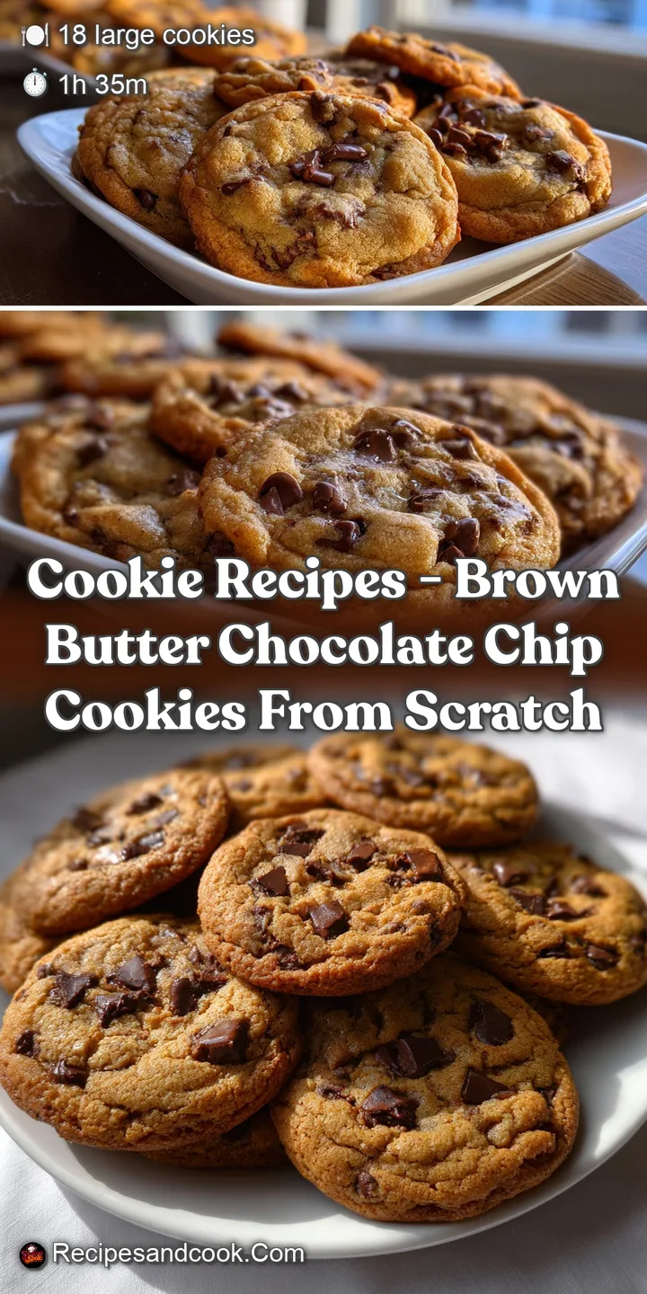 Cookie Recipes - Brown Butter Chocolate Chip Cookies From Scratch